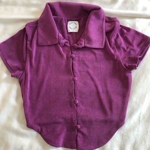 With Jéan cropped shirt